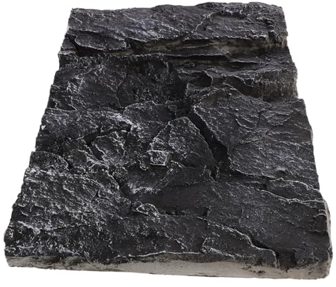 DOITOOL Aquarium Hintergrund Steinoptik Terrarium Rückwand Dekorative Reptilienbox Deko Schildkröten Gehege Leichtes Realistisches Pu-felsen Design für Natürliche Lebensräume