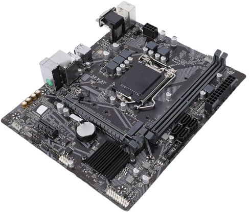 Elprico H410M Micro-ATX-Motherboard, Dual-Channel-DDR4-DIMM-PCIE-3.0-Desktop-Motherboard für LGA 1200 Core der 10. Generation, 3 X Serial ATA 6 Gbit/s, 4 X USB 3.2 Gen1, 6 X USB
