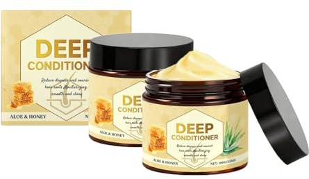 Aloe Vera Conditioner für Glanz und Pflege, Haarspülung mit Natürlichen Inhaltsstoffen, Spendet Intensive Feuchtigkeit, Für Geschmeidiges und Glänzendes Haar (2pc)