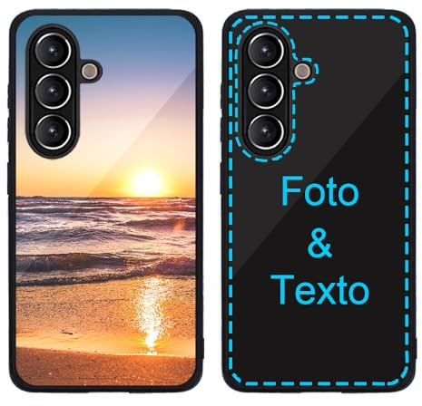 MXCUSTOM Funda Personalizada para Samsung Galaxy S26 | Carcasa Personalizado Teléfono móvil Anti-Rasguños Vidrio Templado Parachoques Suave con Foto Imagen Texto Diseña (P1)