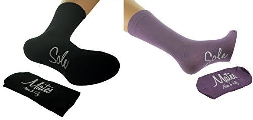 Personalised His & Hers Sole Mates Design Sole Print Couples Names Socks - X6N456-X6N483 (PLEASE SEE INSTRUCTIONS ON LISTING)