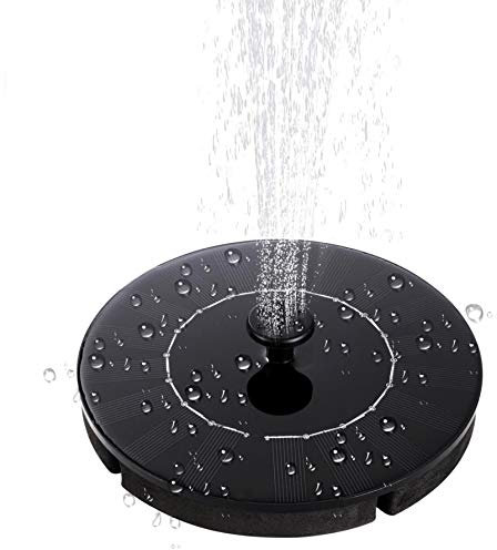 EMEBAY - 10V Hauteur d'eau jusqu'à 100cm Pompe Submersible Fontaine Solaire améliorée avec Batterie intégrée, Pompe à Eau Solaire Arrosage Extérieur Pompe Flottante pour Bassin Piscine et Etang