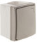 Bouton poussoir à voyant étanche IP55 - Gris - Orok - Zenitech