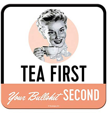 Nostalgic-Art 46153 Tea First Untersetzer, Stahl