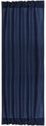 PiccoCasa Thermal Insulated French Door Curtain Side Panels - Blackout Curtains Drape 25x72 Inch Room Darkening for Glass Doors - 1 Panel, Navy Blue