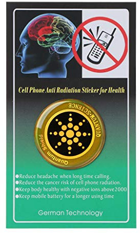 Gwxvece 1 STÜCK Quantum Shield Aufkleber Handy Aufkleber Für Handy Strahlenschutz vor EMF Fusion Excel Strahlenschutz Telefon Aufkleber Gold