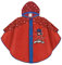 PERLETTI Miraculous Ladybug Regenponcho Mädchen - Lady Bug Regen Mantel Kinder - Wasserdichtes Regencape mit Kapuze und Knöpfe - Kleinkinder Poncho Rot Schwarz Tupfen (Rot mit Punkten, 3/6 Jahren)