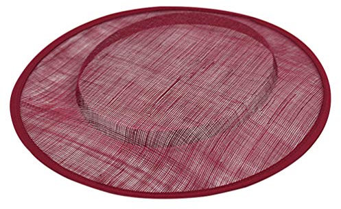 NUOBESTY Sinamay Basis Basis Hut Untertasse Inspiriert Percher Hut Fascinator Millinery für ? Fascinators Pillbox Millinery