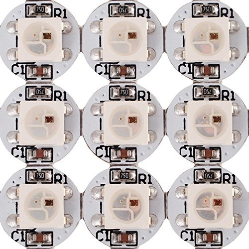 BTF-LIGHTING WS2812B ECO RGB-Legierung Drähte 5050 SMD Weiß LED-Chips mit PCB-Kühlkörper (10 mm * 3 mm) WS2811 IC Eingebauter 5050 SMD RGB DC5V 100pcs