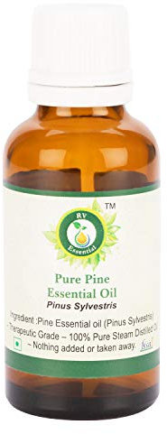 Kiefern Ätherische Öl | Pinus Sylvestris | Kiefernöl | Für Diffusor | 100% reines natürlicher Dampf destilliert | Therapeutische Qualität | Pine Essential Oil | 10ml | 0.338 Unzen By R V Essential