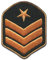 Catch the Patch Brigadier General Militär Abzeichen Army - (Größe: 4,7 x 6,2 cm) – Kultige Aufnäher zum Aufbügeln & Aufnähen – Für Jacken, Rucksäcke, Shirts & Cosplay – Ein Must-have für DIY-Fans