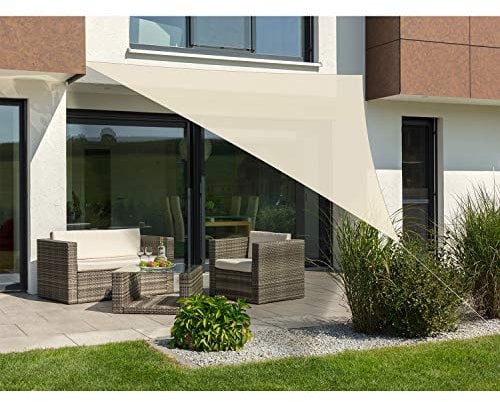 Schneider Sonnensegel Teneriffa, natur, 500 x 500 x 500 cm dreieckig, 231-02, HDPE-Gewebe, 1.6 kg
