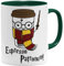 OM3® Espresso Patronum Taza | Taza de cerámica | 11 oz 325 ml | Impreso en ambos lados | Verde