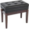Kinsman Deluxe Adjustable Piano Bench with Storage ~ Satin Rosewood,KPB10BRN
