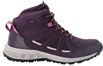 Jack Wolfskin Woodland 2 Texapore MID W, Walking Shoe, Purple/Phantom,