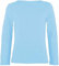 LUXE DIVA Girls Boy Kids Plain Basic Long Sleeve Round Neck T-Shirt Stretch School Tee Top 2-13 Years Sky Blue