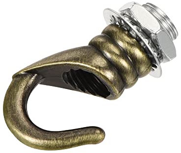 sourcing map Alloy Ceiling Hook Fixtures Accessories 23mmx31mm for Chandelier Ceiling Pendant Light Plate, Bronze