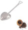Long Handle Tea Strainers for Loose Tea, Mesh Heart Shaped Loose Tea Infuser Reusable Interval Diffuser Tea Partition Spoon for Teapots Cups Mugs to Brewing Steeping, 14cmX4cm