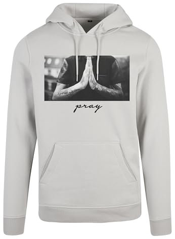 Mister Tee Herren Pray Hoody lightasphalt, XL