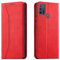 OKZone Kompatibel mit Motorola Moto G30 / G20 / G10 Hülle, Magnet Leder Tasche Handyhülle, Kartenfächer Schutzhülle, [Premium PU Leder] Flip Klappbare Magnetische Standfunktion (Rot)
