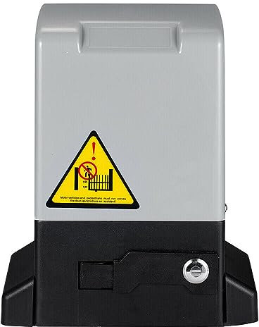 Electric Gate Opener 370w 220V for Doors up to 800kg 12m Automatic Sliding Gate Opener Kit, Rack Driven Driveway Garage Garden Gate Hardware with Remote Controls Infrared Sensors, Gear Racks