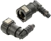 2x Kraftstoffleitung Schnellkupplung Verbinder 7,89 x 10 mm L-Stück