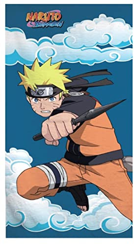 Theonoi Toalla infantil para sauna, toalla de playa, toalla de ducha, toalla de baño, 70 x 140 cm, regalo de microfibra (Naruto)