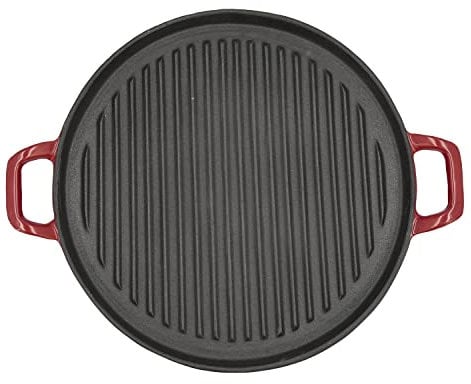 Bidasoa Fierro Asador Redondo Hierro Esmaltado 32cm Hierro Apto Vitrocerámica Apto Inducción Antiadherente