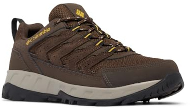 Columbia Men's Strata Trail WP Low Rise Trekking and Hiking Shoes, Cordovan Golden Yellow, 43 EU
