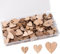 FRUHLING 200 Stück Kleine Holzherzen Scheiben 12 15 20 mm Holzherzen Hochzeit Naturholzscheiben Unlackiert Mini Wooden Hearts für Tischdeko Bilderrahmen Deko Hochzeit DIY Handwerk Heimdekoration