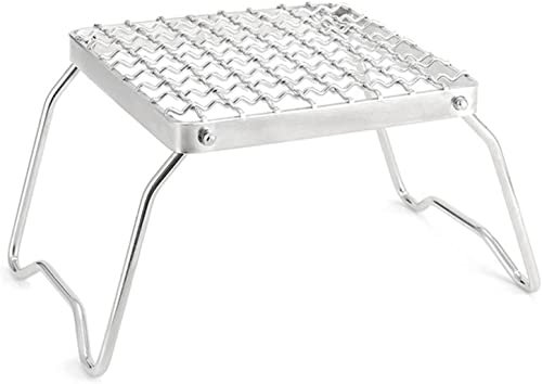 Gril à gaz Camping extérieur Support Durable Acier Inoxydable rassurant Table de Combustion Gril Four à Charbon Grille Pliante Gril