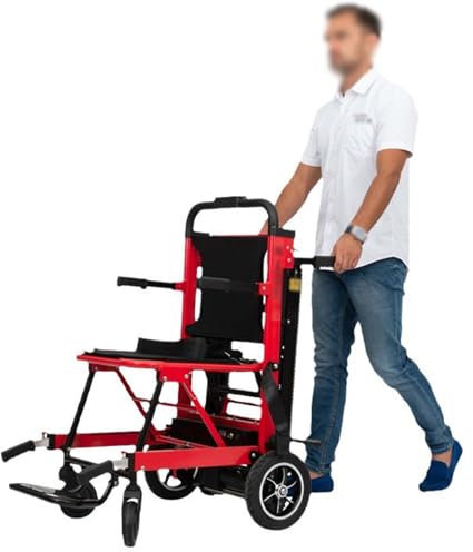 XZLZMYP Zusammenklappbarer Rollstuhl-Treppenlift Für Behinderte Ältere Menschen Tragbar Elektrischer Treppenstuhl-Rollstuhl Evakuierungs Treppenlift-Stuhl Treppensteiger,B