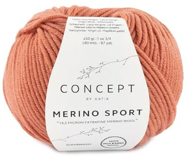 Katia Merino Sport - CONCEPT - Farbe: Teja Claro (62) - 50 g/ca. 80 m Wolle