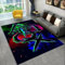 18meng Art Modern Gaming Teppich 120x210cm Gamer Controller Teppich Jugendzimmer Jungen Graffiti Spielkonsole Teppiche für Wohnzimmer Schlafzimmer Spielraum Dekor Teppiche