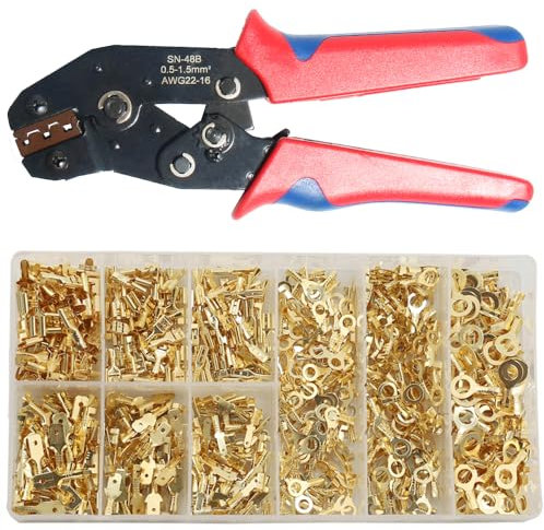 shengbowi Copper Cable crimping plug Electrical Crimp Terminals Female Male Spade Diy No-Insulated Wire Connectors Ring Lugs