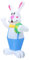 FUNOMOCYA 1 Set Kaninchen Modell Dekor Modelle Puppen Ostern Party Requisiten Osterhasen Modell Partyzubehör Stoff Cartoon