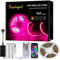 Fosingut LED Strip 5M RGB COB LED Streifen, 840LED/M Musik Sync Smart LED Lichterkette Band Lichtleiste,24V Dimmbar Indirekte Beleuchtung Wand led TV Hintergrundbeleuchtung für Küche Bett Zimmer Deko