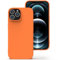 Zuvirelx Glatte Silikon hülle für iPhone 12 Pro Max, Staubbeständig‌, Slim, Taschentauglich‌ Handyhülle Cover Case für Apple iPhone 12 Pro Max - Orange