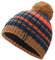 Trollkids Kinder Hafjell Bommelmütze, Mandel/Madeira blau, Größe 6-12 Years;52-56cm