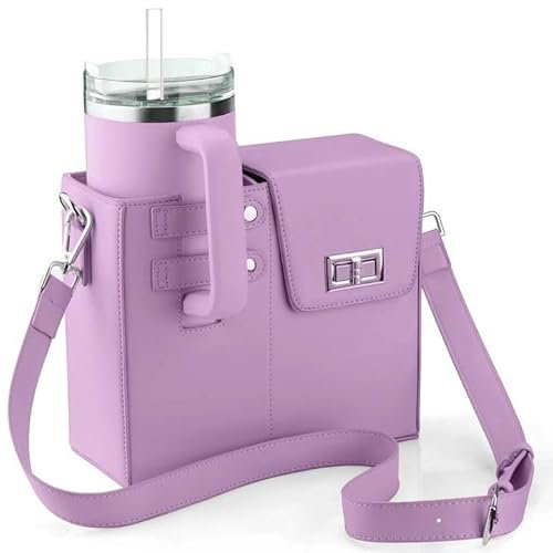 GSenhui Stanley Cup Bag Purse Water Bottle Holder with Strap Outdoor Portable Crossbody Bag for Stanley Cup