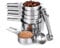 U-Taste Tazze e cucchiai dosatori 12 pezzi: 18/8 acciaio inossidabile cucina metallo misura gadget, cucchiai impilabili per impieghi gravosi per ingredienti alimentari secchi e liquidi