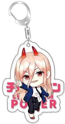 Cute Cartoon Chainsaw Man Keychain Pochita Acrylic Accessories Pendants Creative Bag Decorations
