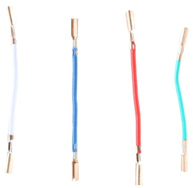 Tonarm-Draht-Set, Plattenspieler-Kabel, Headshell-Verbindungskabel für einfache Patronenverbindung, 4 Stück