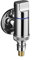 Waschmaschinen-Winkelventil, Waschmaschinenarmatur Messing Wasserstop, Schnellöffnung, Eckventil für Küche, Bad, G1/2, G3/4, 100 x 45 x 20 mm (Silber)