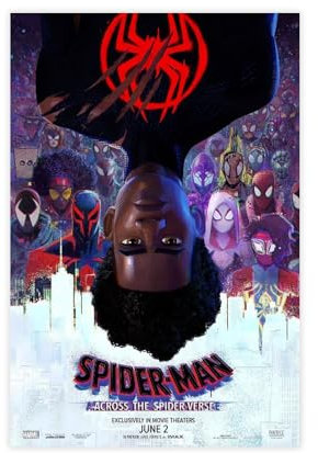 LIPOYE Marvel Spider-Man Across The Spider-Verse Poster Leinwand Poster Schlafzimmer Dekor Landschaft Büro Zimmer Dekor Geschenk 20 x 30 cm
