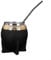 Elegante taza mate con textura de cáscara de huevo con pajita para auténtico para beber yerba mate (negro)