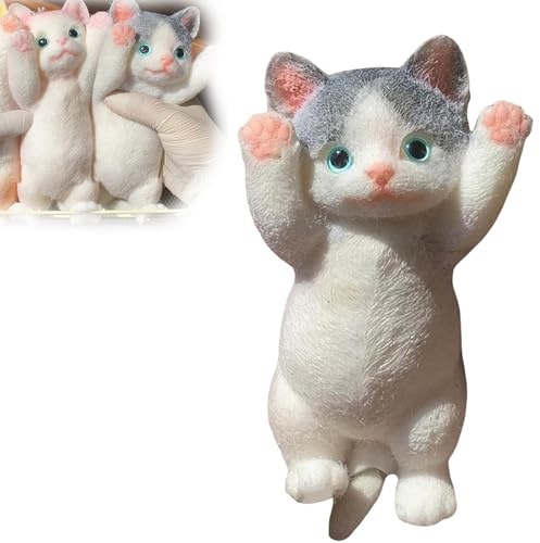 GIUSOBG Squishy Katze Toy, Squishy Klebrig Quetschspielzeuge - Kurzhaar | Niedlich Anti Stress Quetsch Cat, Fidget Spielzeug Geschenk für Kinder und Erwachsene
