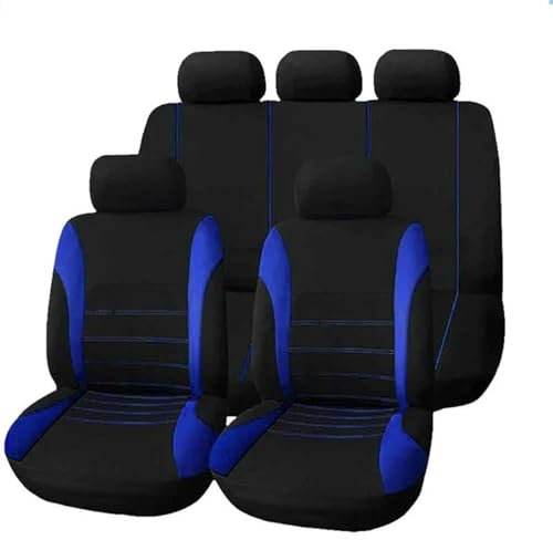 YSQOFDNFD Auto Schonbezug Schoner Für Jeep Für Wrangler Für JK/JL/TJ/YJ 1987-2021 Sitzbezüge Wasserdicht Auto Protector Schonbezug Set(Blau)