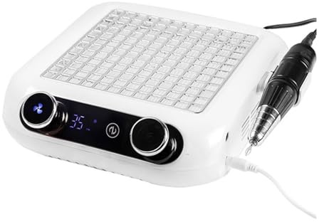 Nail Dust Collector, Extractor de polvo de uñas de gran potencia, ventilador for manicura, aspiradora con filtro, accesorios de manicura, 48W