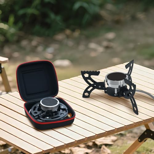 REDSUN FD6 Réchaud de Camping Infrarouge Anti-vent | Réchaud de camping infrarouge 3000W léger à 3 pieds stables avec allumage piézo caché et sacoche EVA pour randonnée.